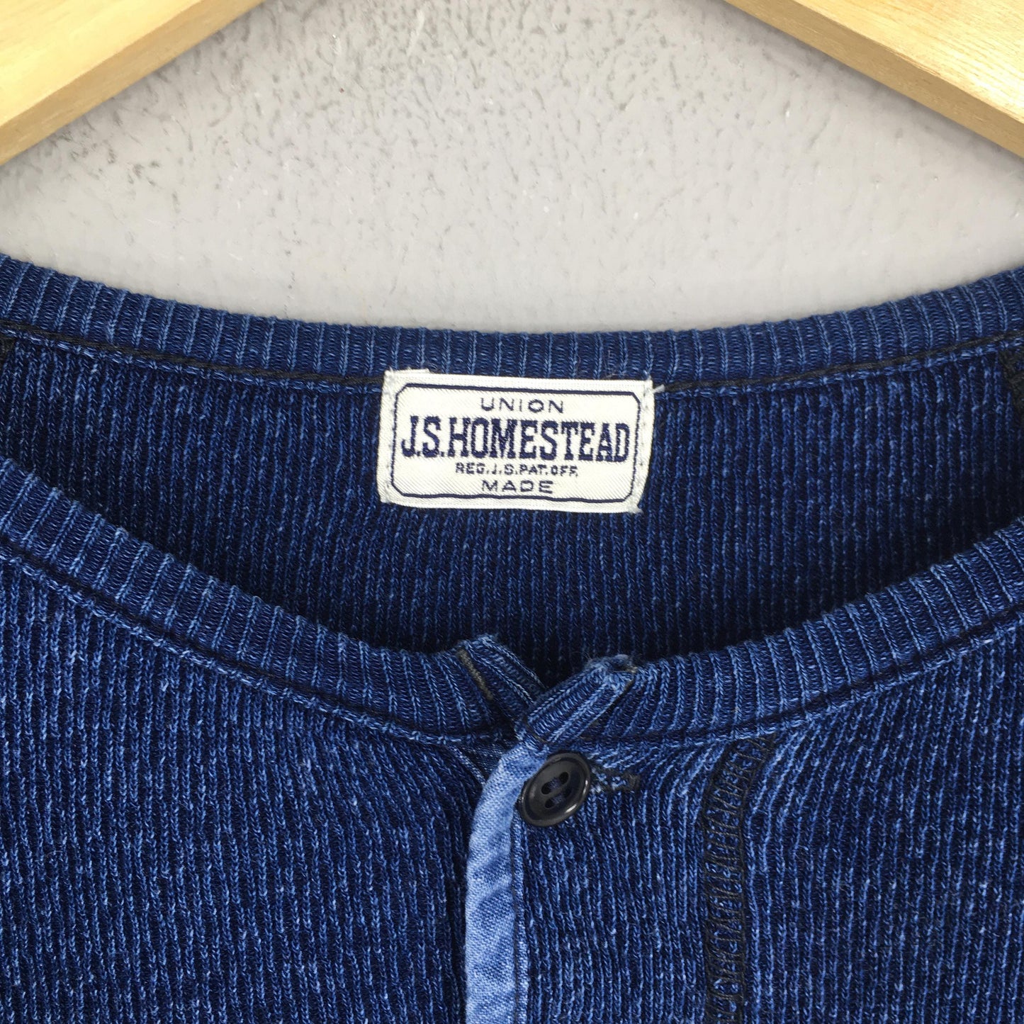 Journal Standard Homestead Blue Indigo Dyed Tshirt Large