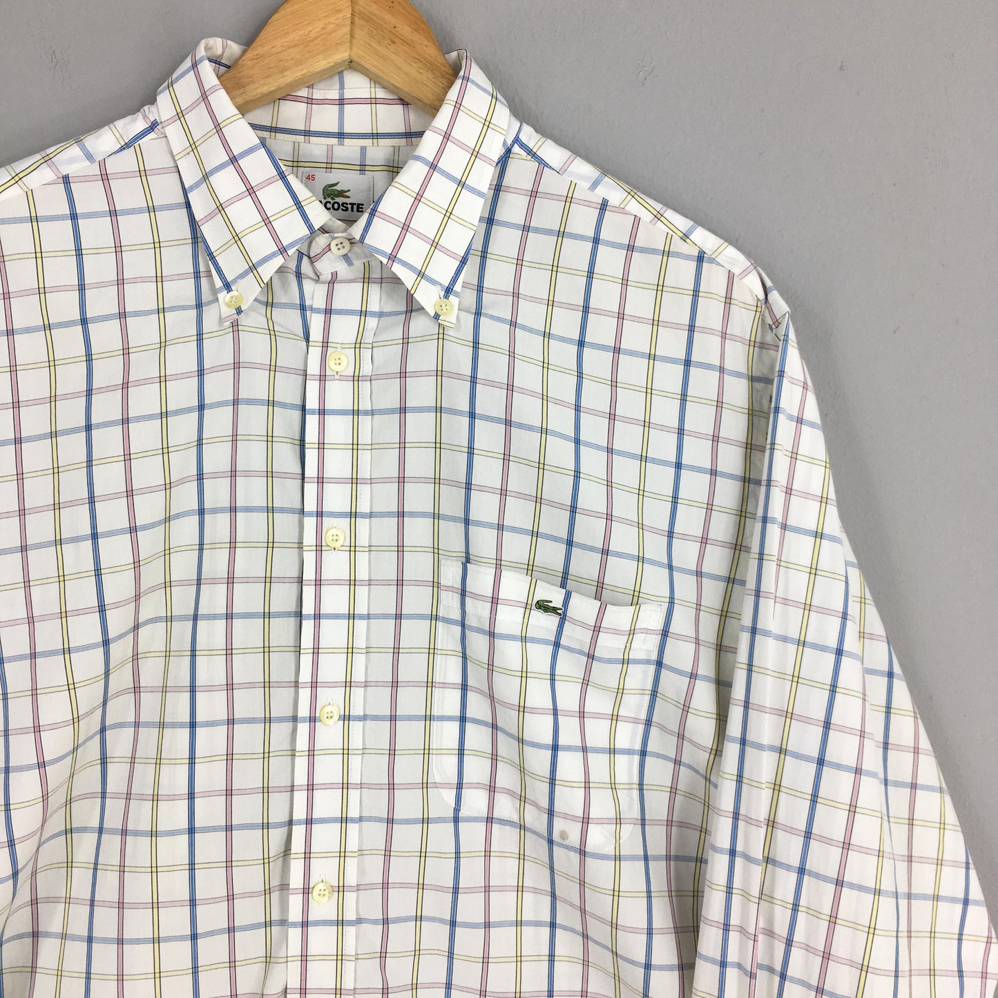 Lacoste Checkered Multicolor Shirt Medium