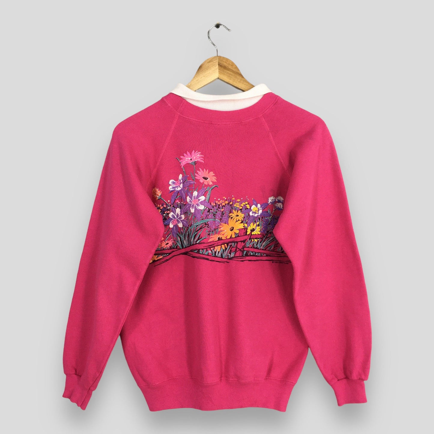 California Floral Aesthetic Sweatshirt Medium