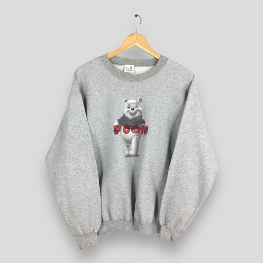 Winnie The Pooh Gray Sweatshirt Medium