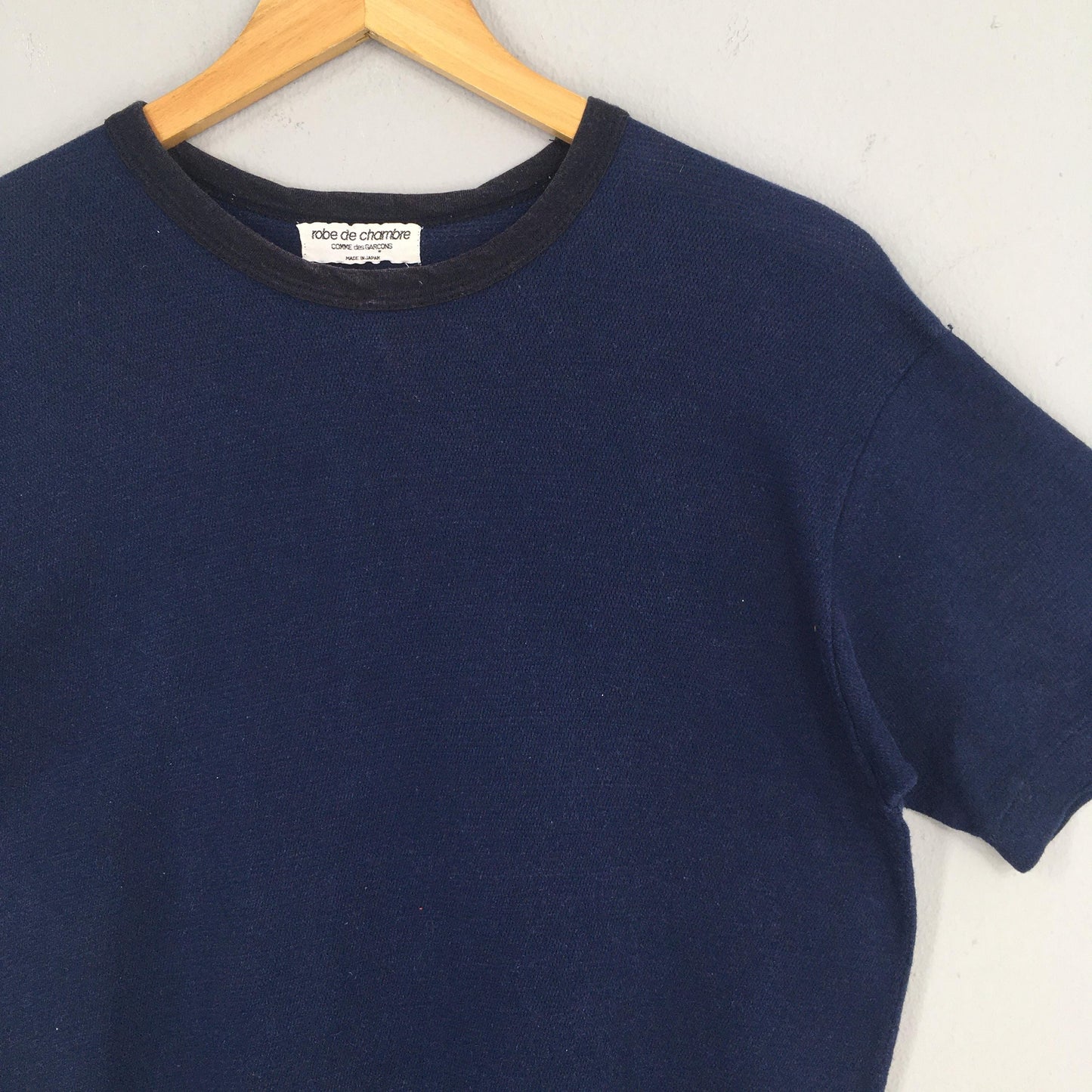 Comme Des Garcons Plain Blue Tshirt Medium