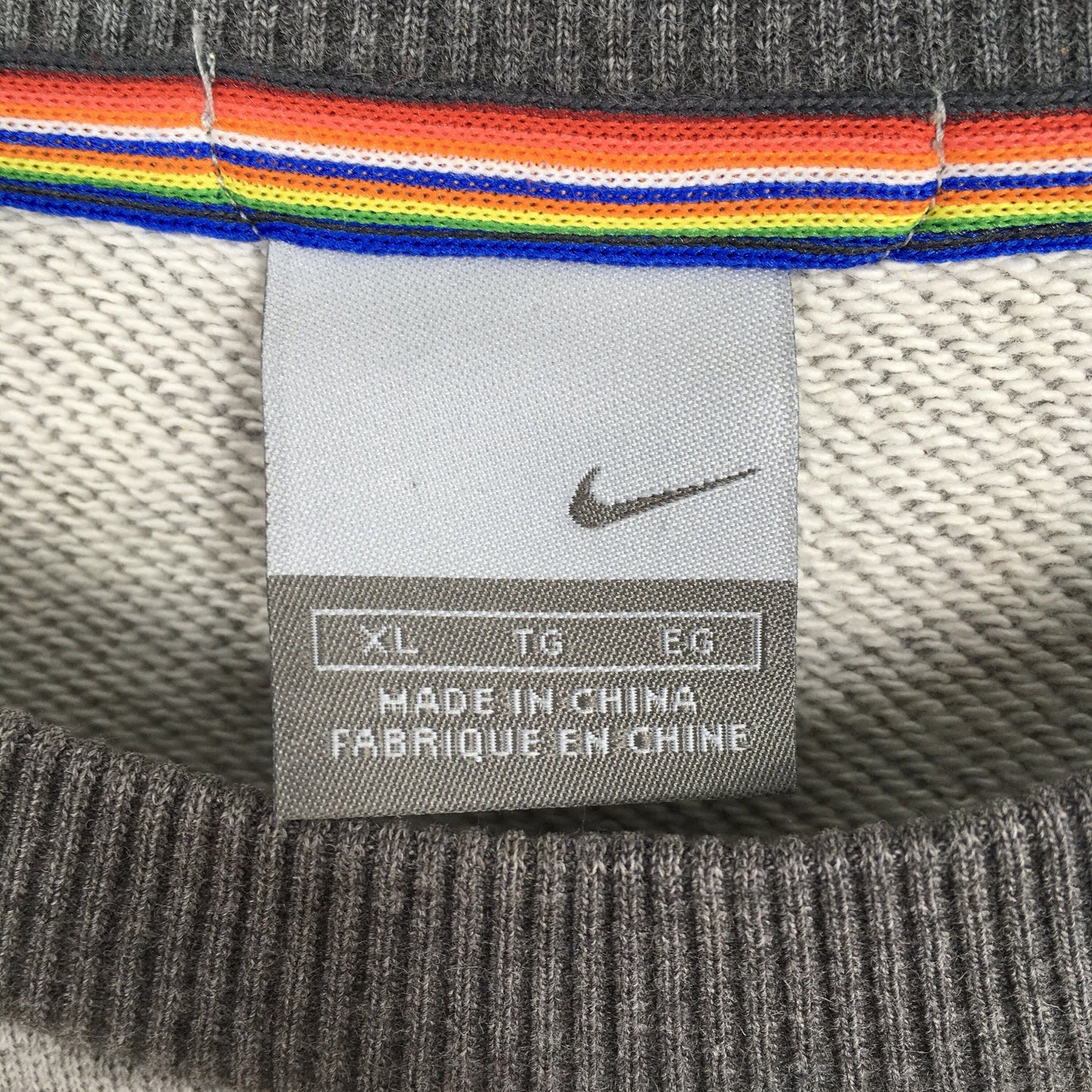 Nike Swoosh Gray Sweatshirt Medium