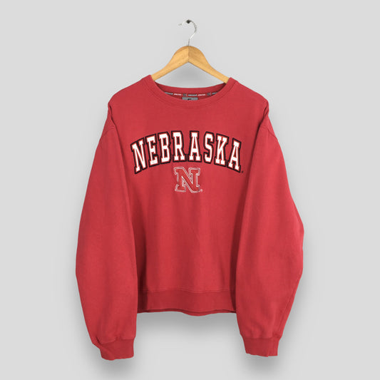 Nebraska State Red Sweatshirts XLarge