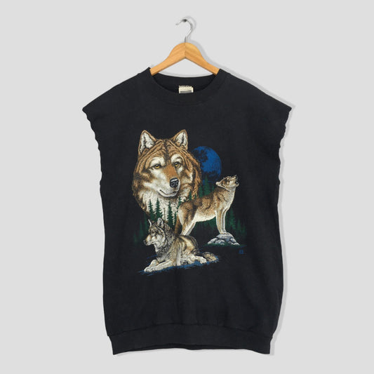 The Wolf Hunter Wildlife Sleeveless Sweatshirt XL