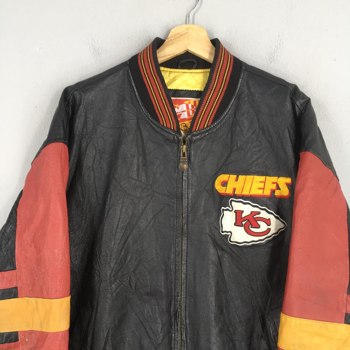 Kansas City Chiefs Nfl Football Carl Banks Varsity Jacket XLarge
