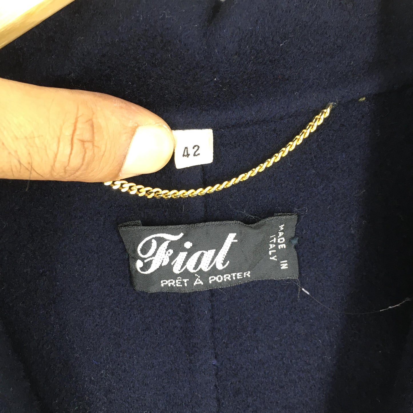 Fiat Pret A Porter Loro Piana Blue Jacket Large