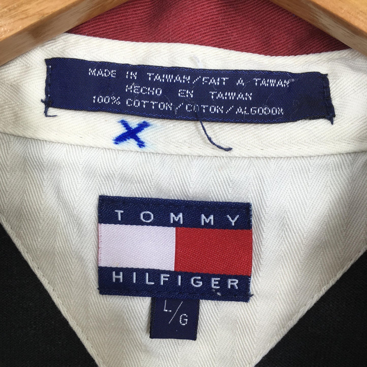 Tommy Hilfiger Checkered Rugby Shirt Large