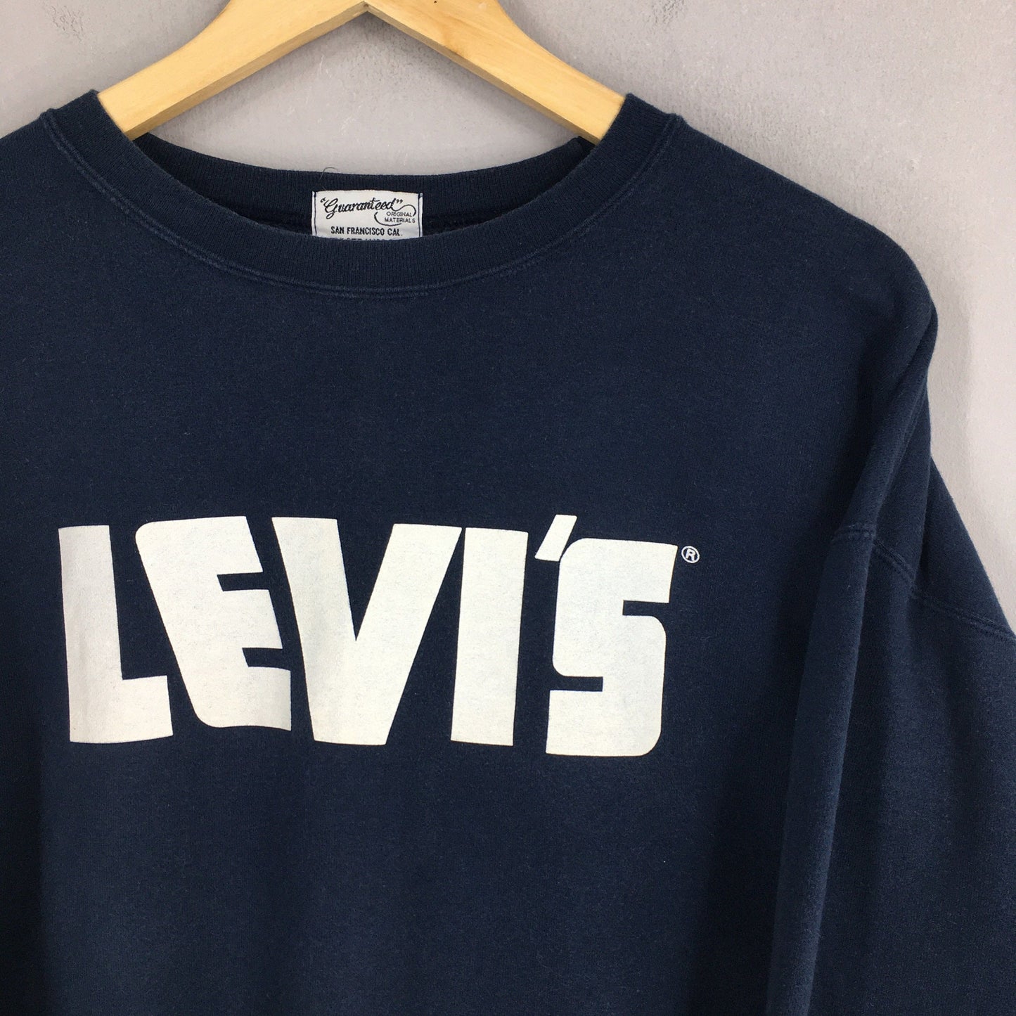 Levis Strauss Blue Sweatshirt Large