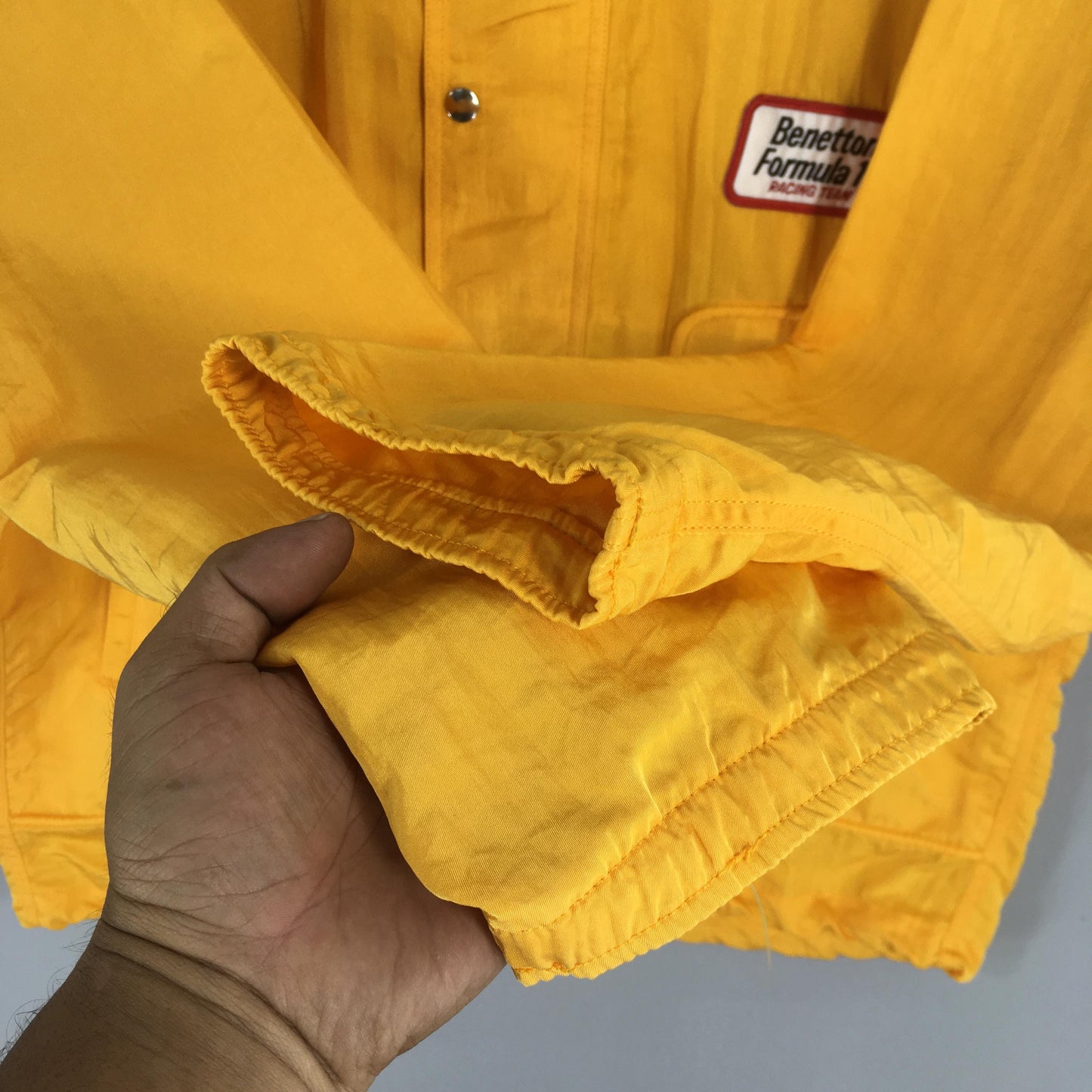 Benetton Formula One Windbreaker Hoodie Jacket XLarge