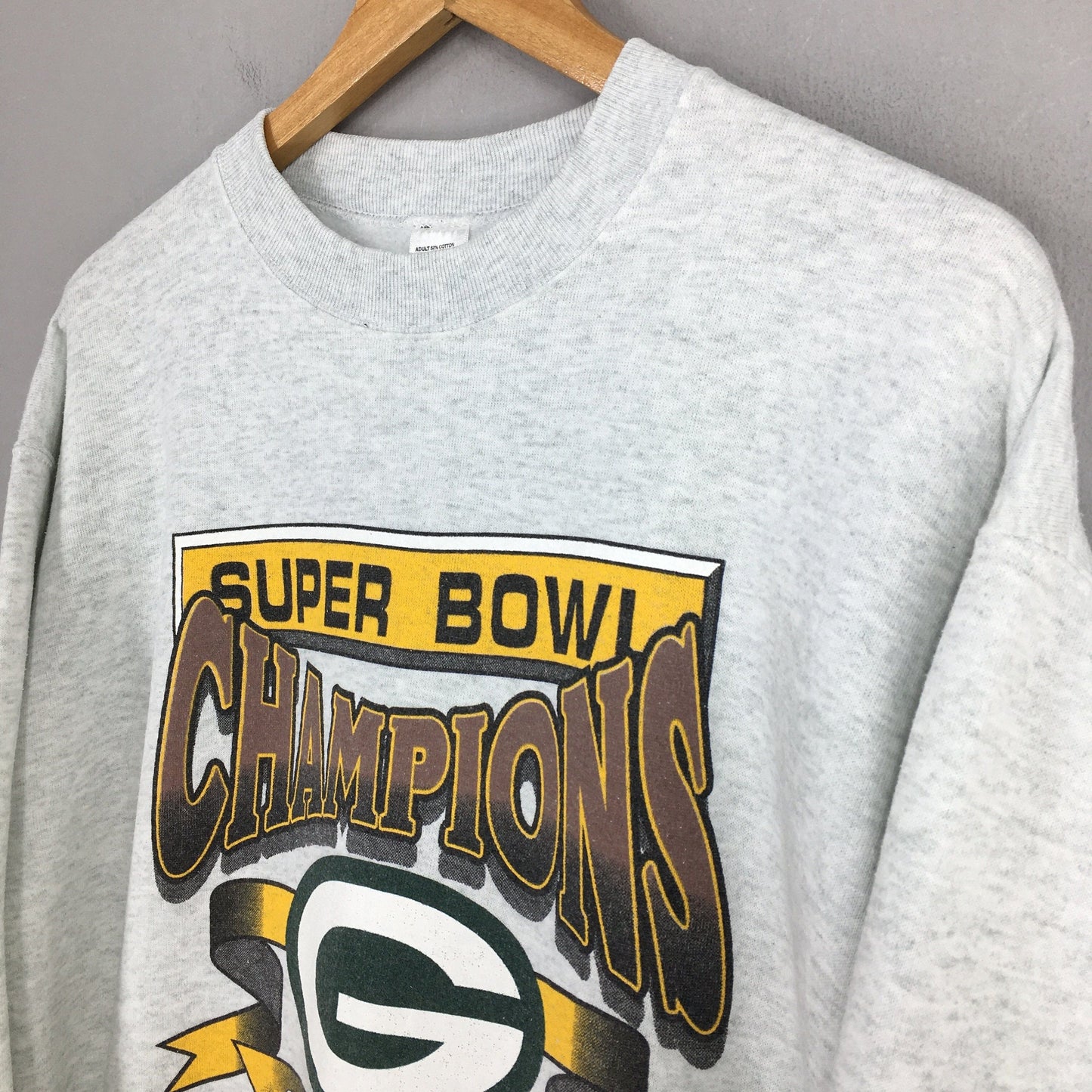 Green Bay Packers Nfl White Sweatshirt Large