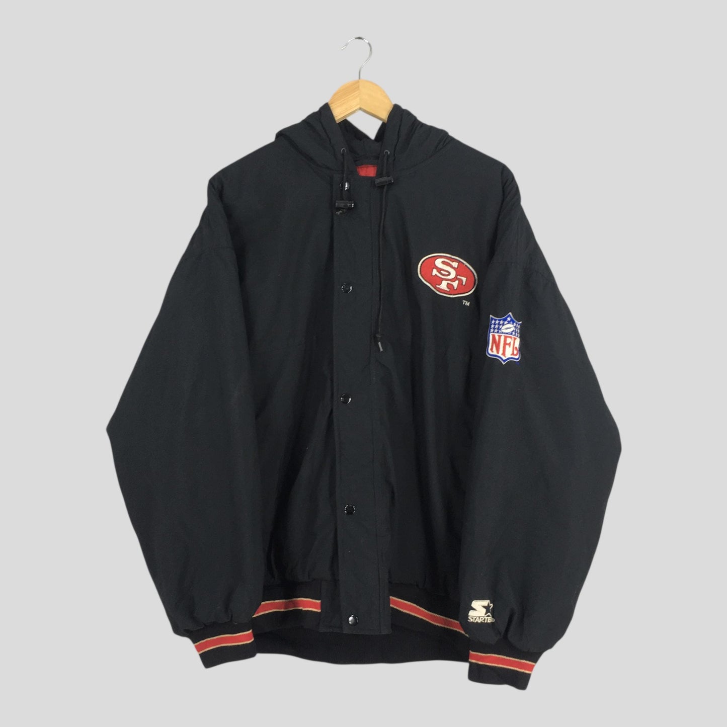 San Francisco 49ers NFL Hoodie Jacket Large