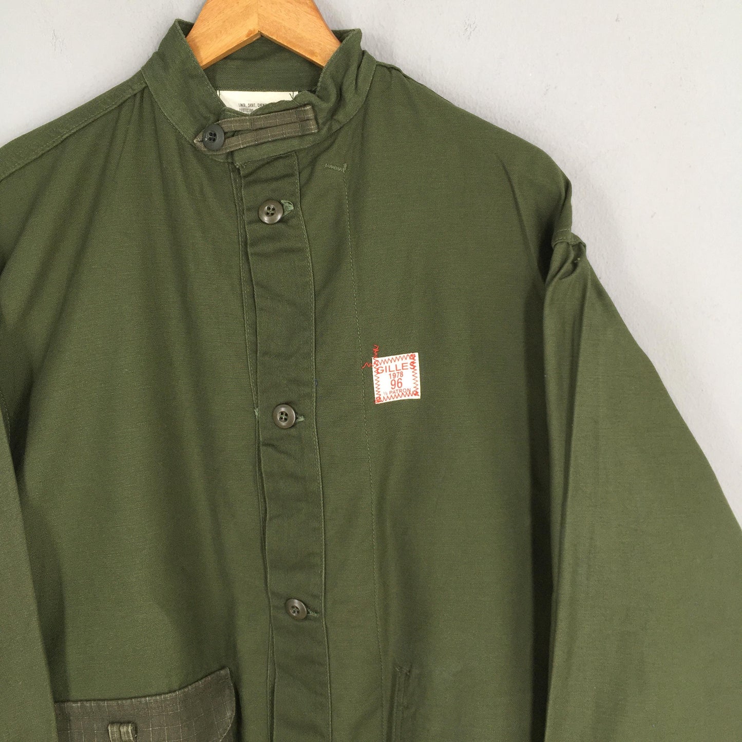 Gilles 1978 Patron Military Green Jacket Large