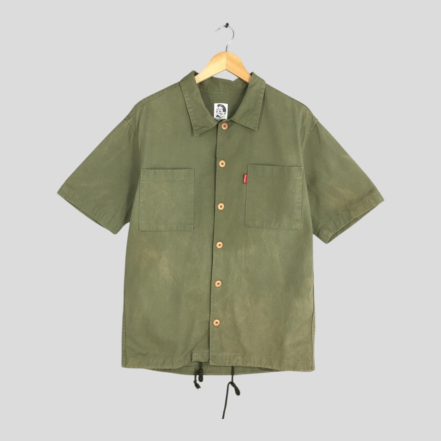 Real McCoy Industry Green Fatigue Shirt Large