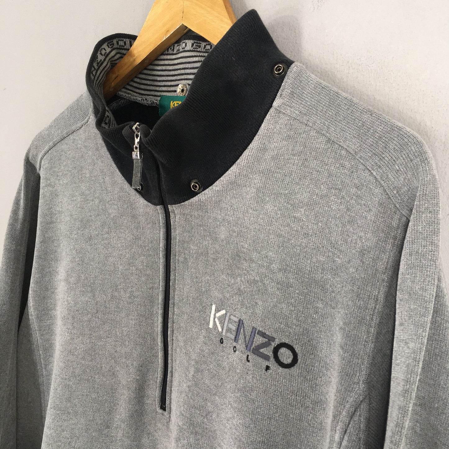 Kenzo Golf Half Zipper Sweatshirt Small