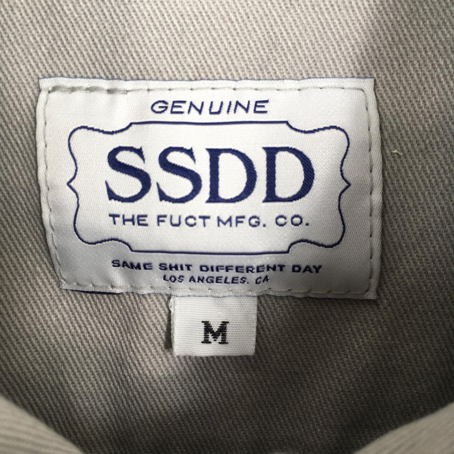 Fuct SSDD Skateboard Gray Shirt Medium