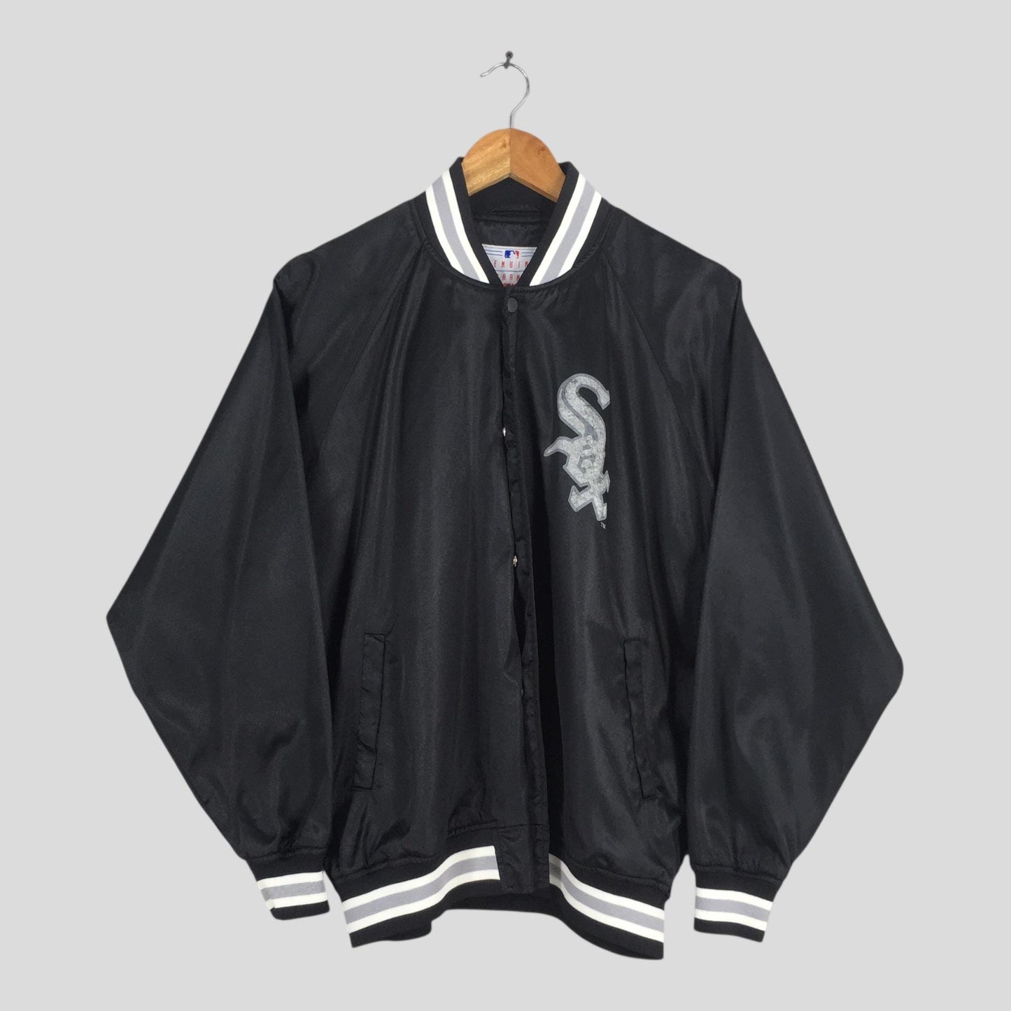 Chicago White Sox Black Varsity Jacket Large