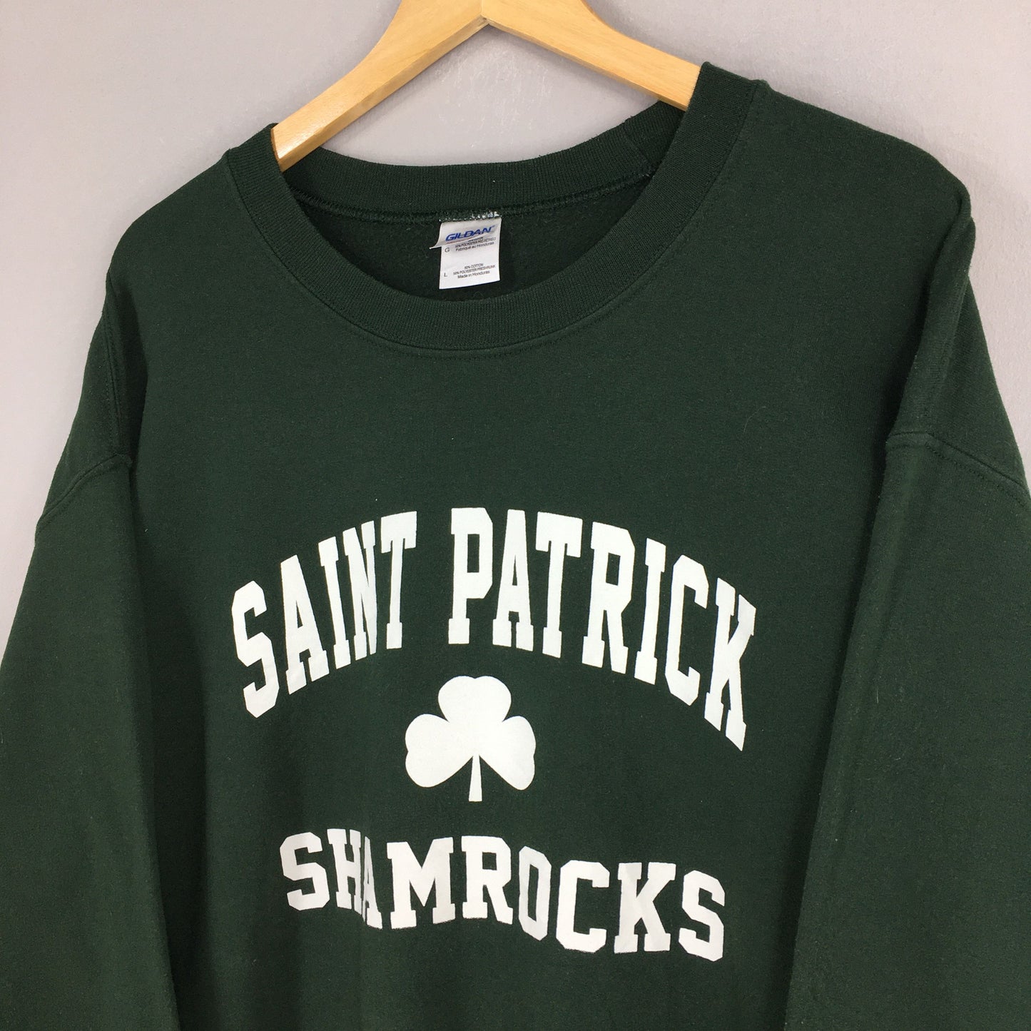 Saint Patrick Shamrock Sweatshirt Large