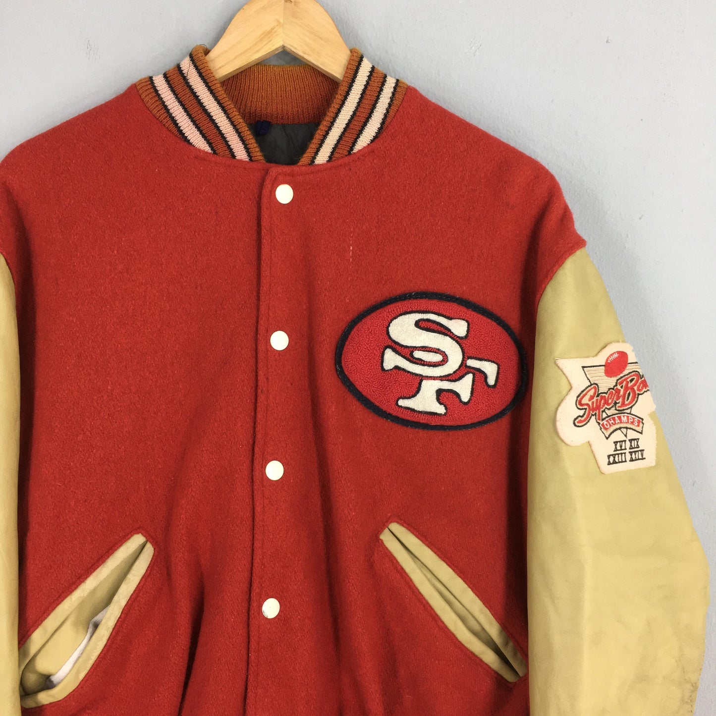 San Francisco 49ers NFL Wool Jacket Large