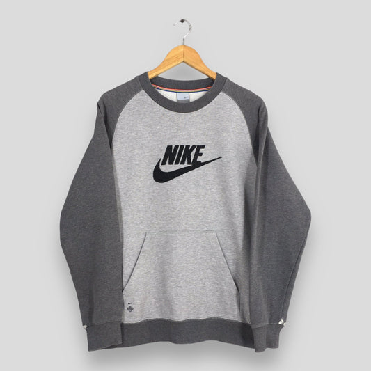 Nike Swoosh Gray Sweatshirt Medium