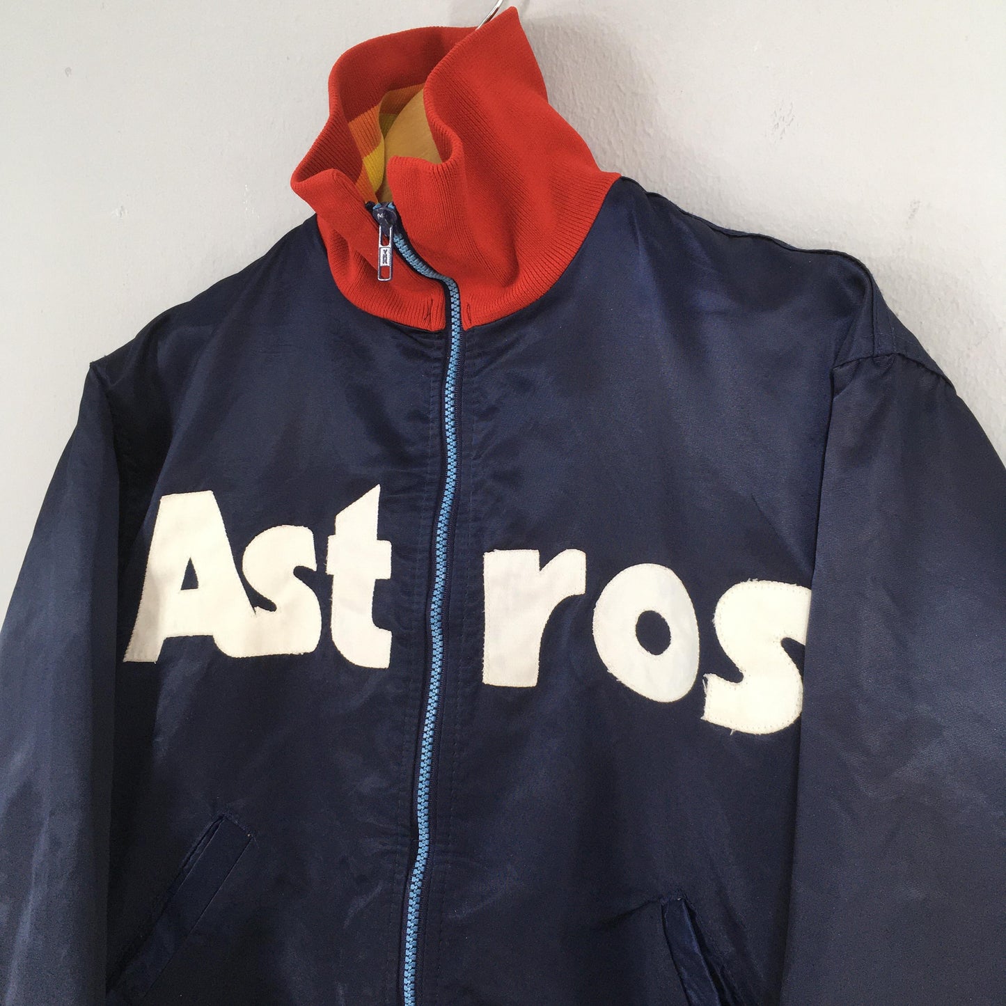 Houston Astros Satin Bomber Jacket Medium