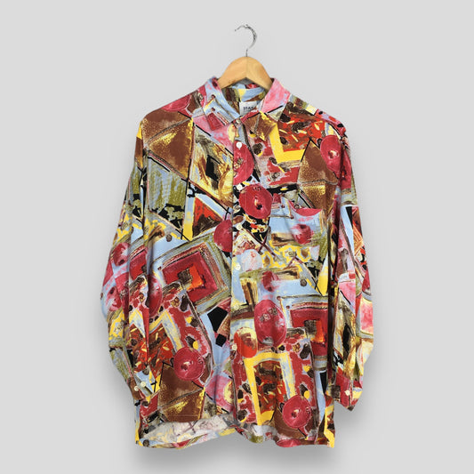 Abstract Funky Pop Art Shirt Medium