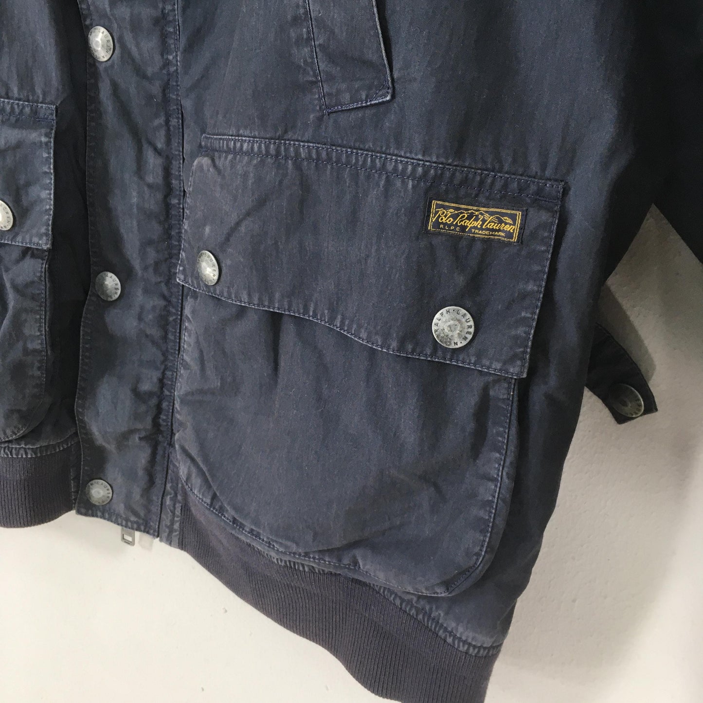 90s Polo Ralph Lauren Chore Canvas Blue Jacket XLarge