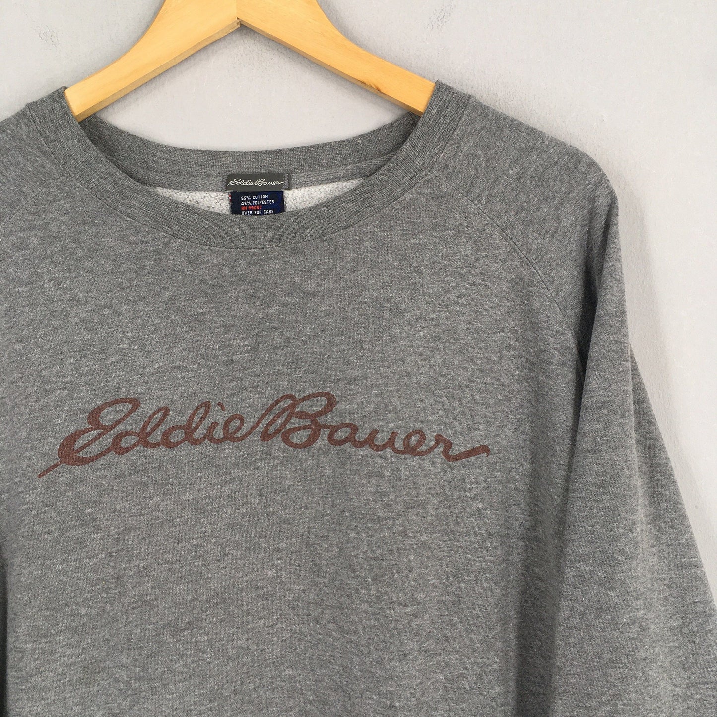 Eddie Bauer Outdoor Gray Sweatshirt Large