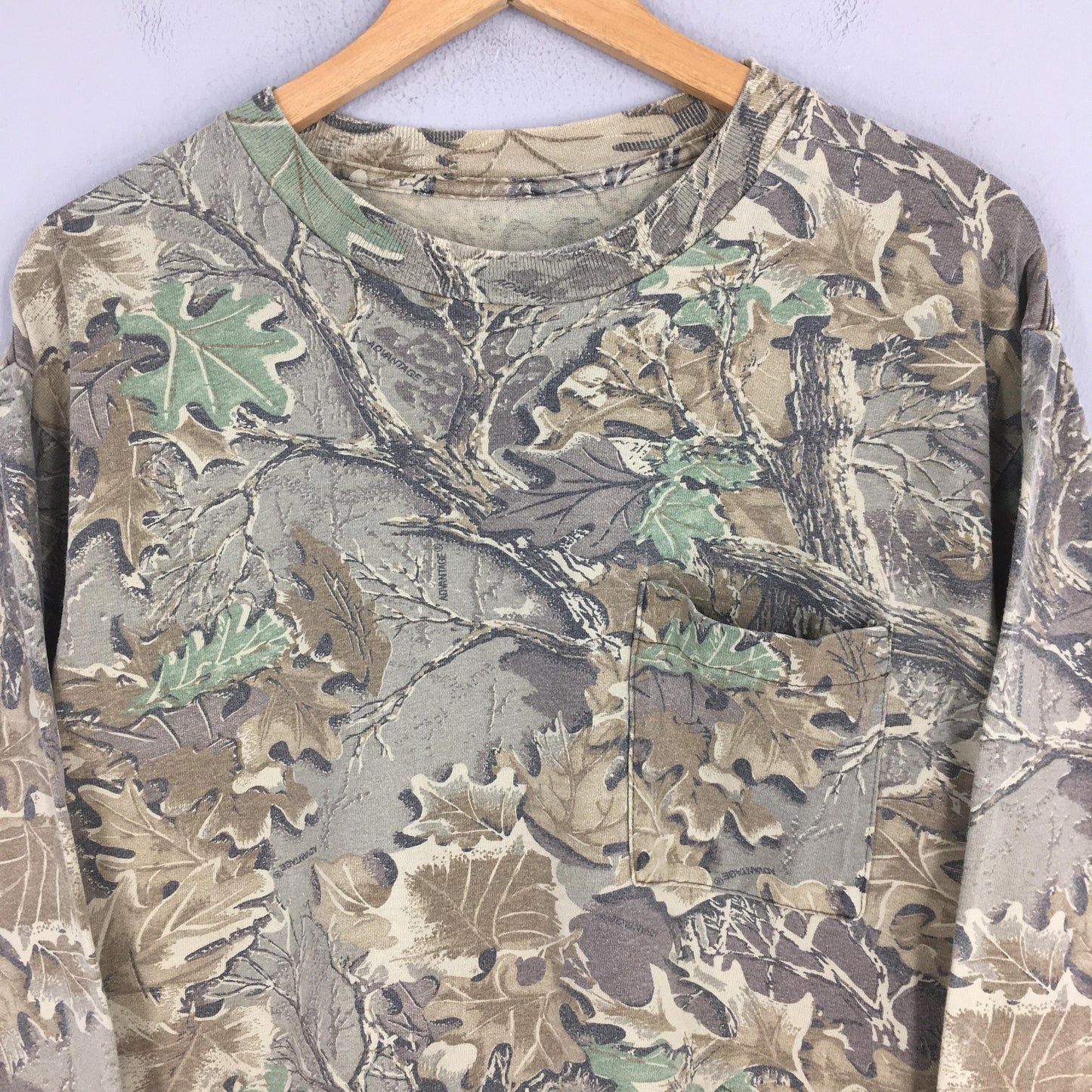 90s Real Tree Camo Longsleeve Tshirt Large
