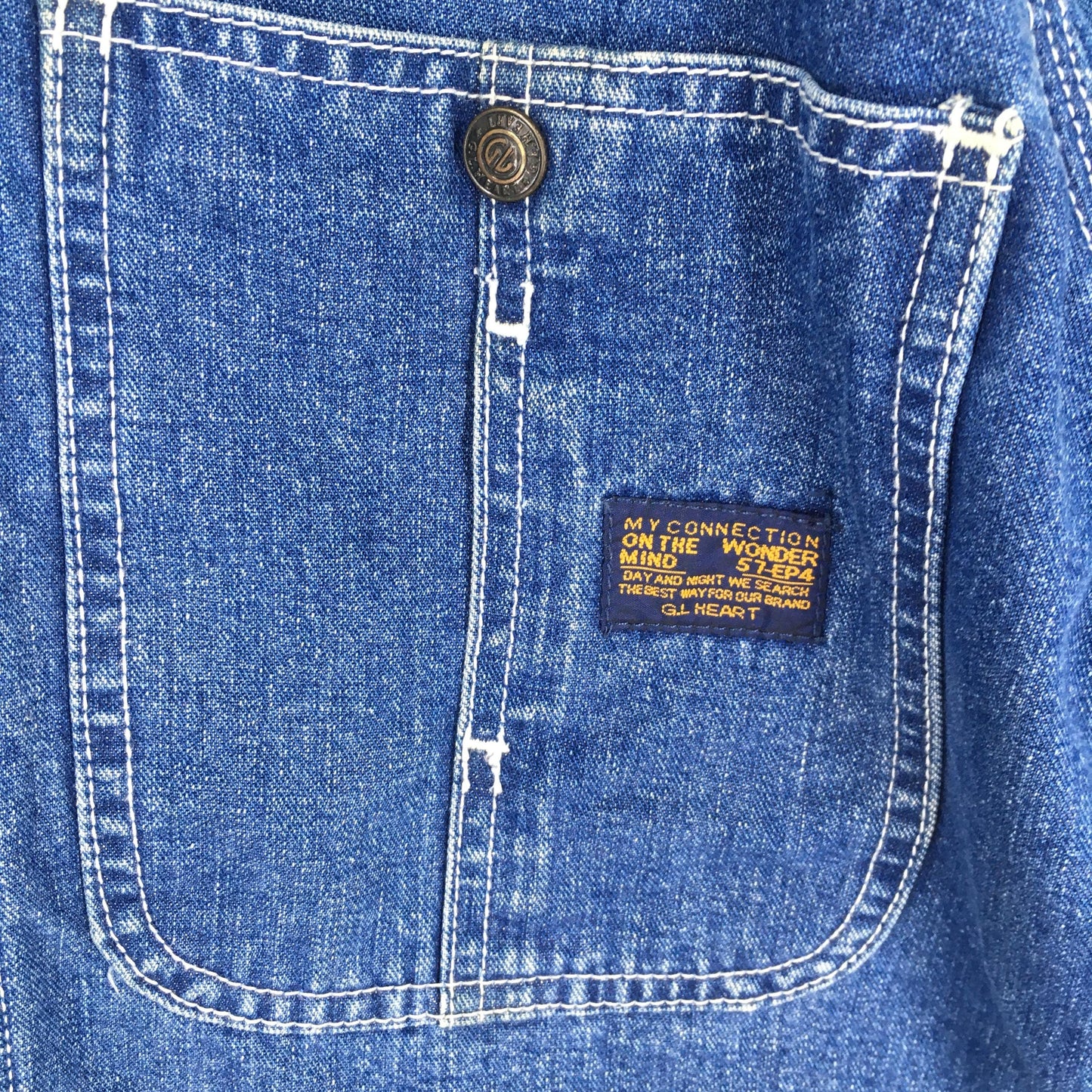 GL Heart Sanforized Denim Worker Jacket Large