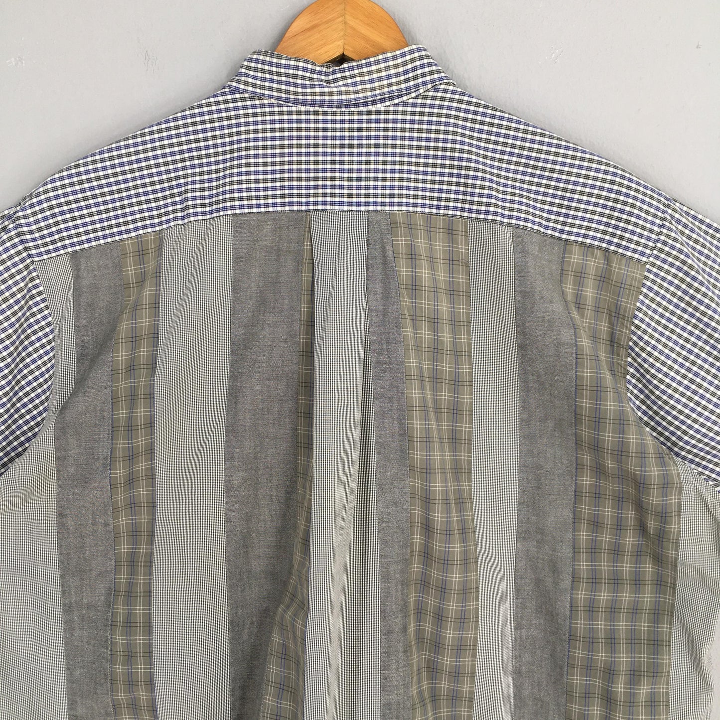 Comme Des Garcons Homme Blue Checkered Shirt XLarge