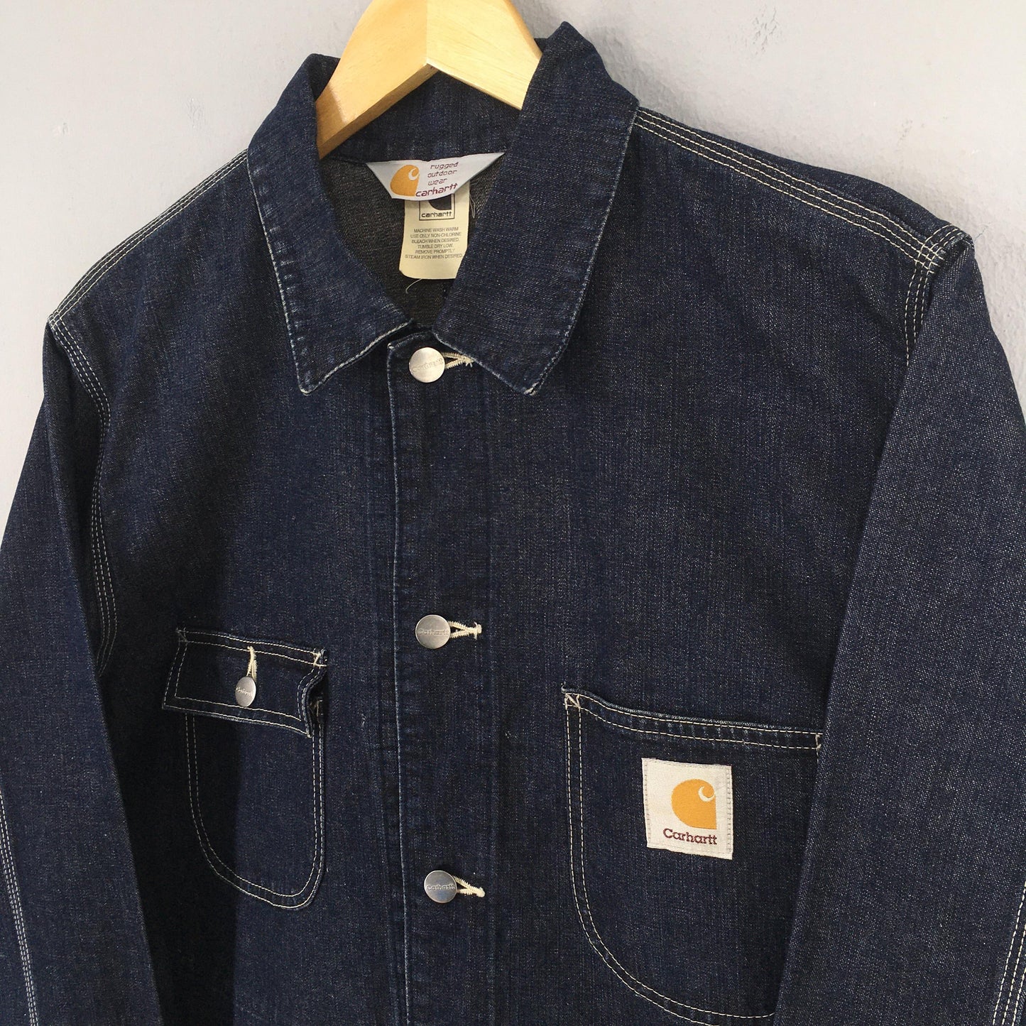 Carhartt Denim Jeans Workwear Jacket Large