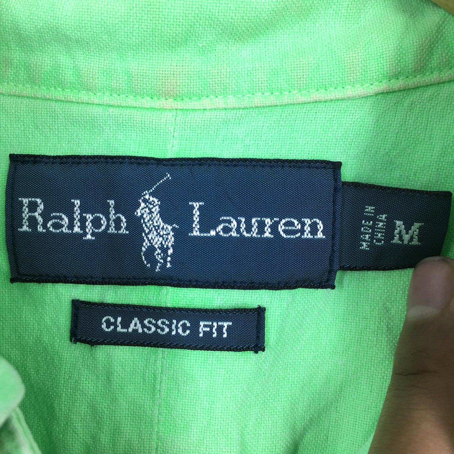 Polo Ralph Lauren Neon Green Shirt Medium