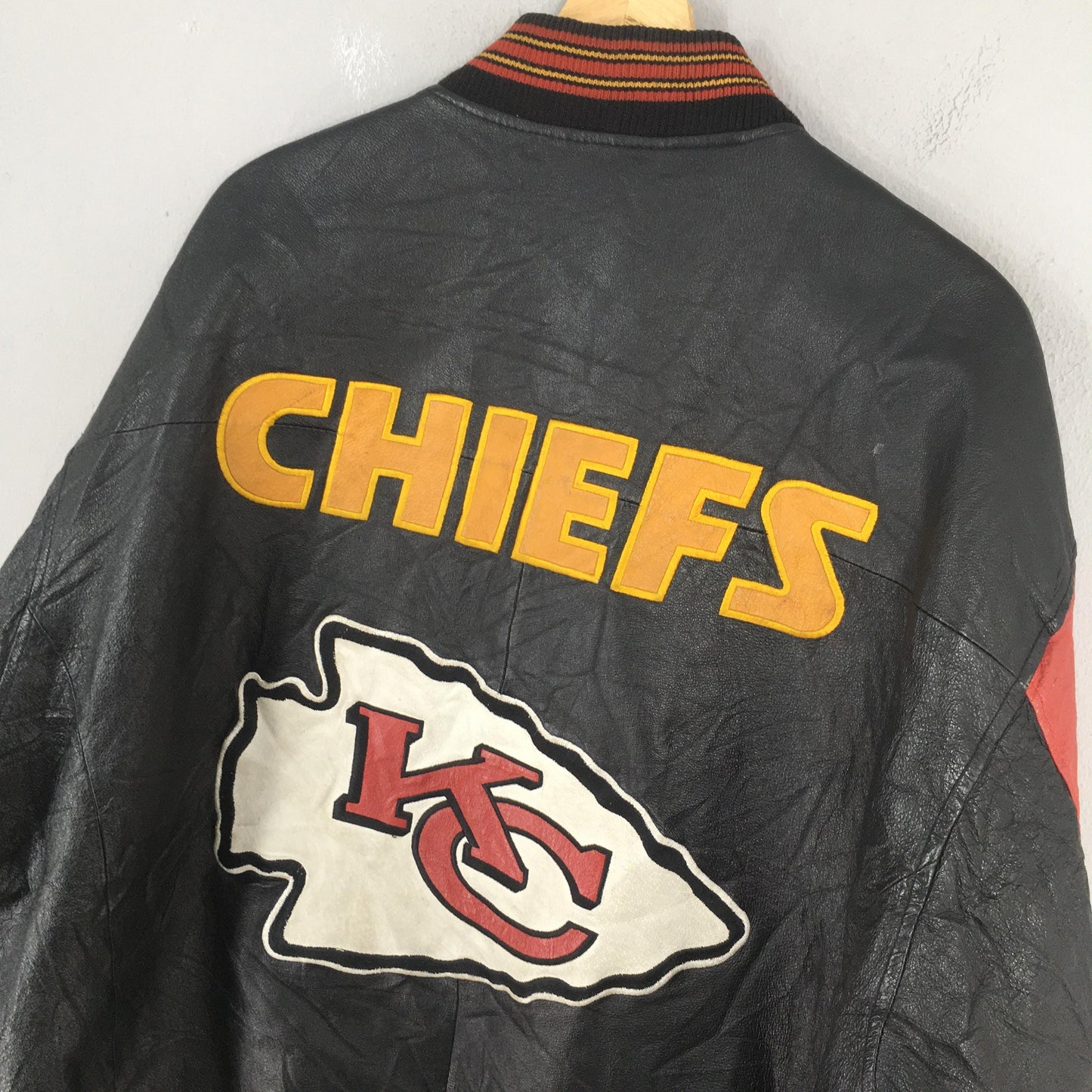 Kansas City Chiefs Nfl Football Carl Banks Varsity Jacket XLarge