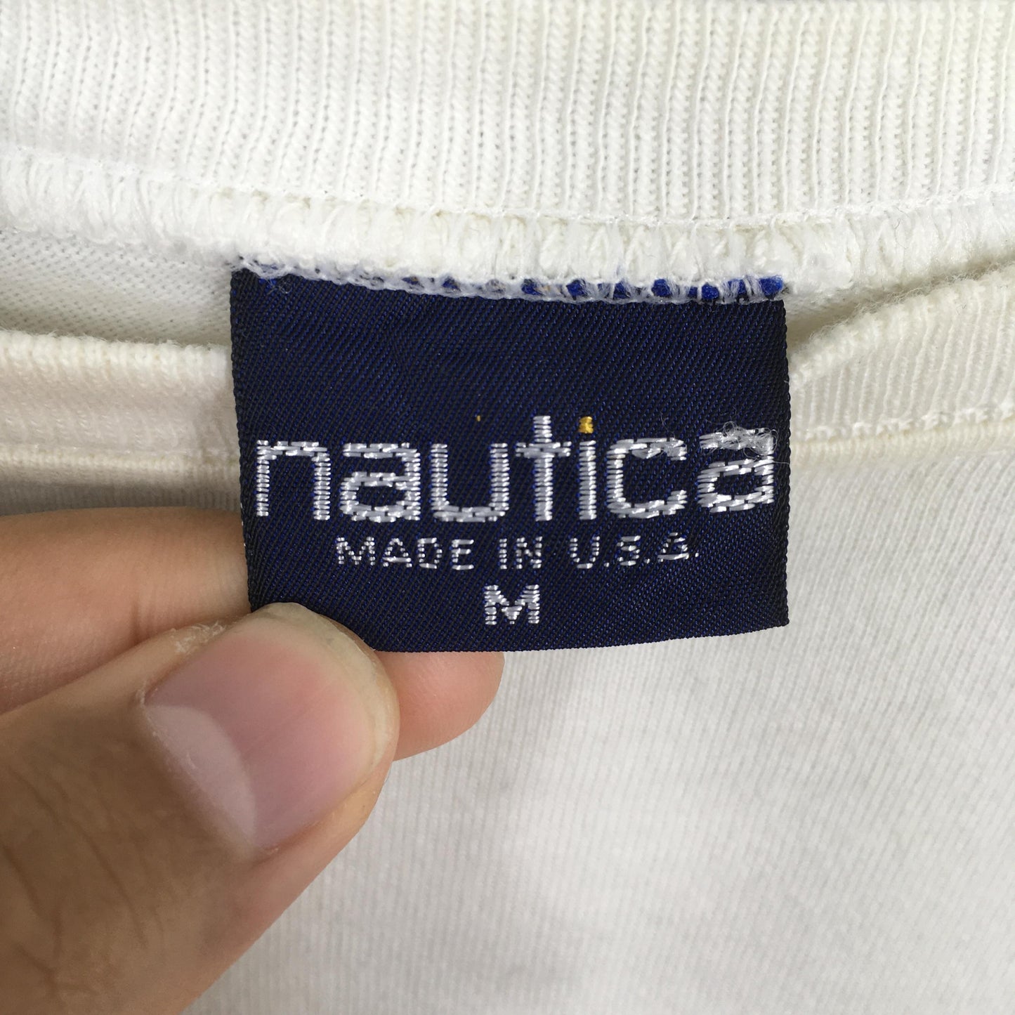 Nautica Sailing Gear White Tshirt Medium