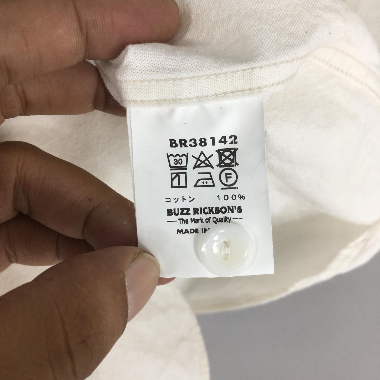 Buzz Rickson Us Navy White Shirt Small