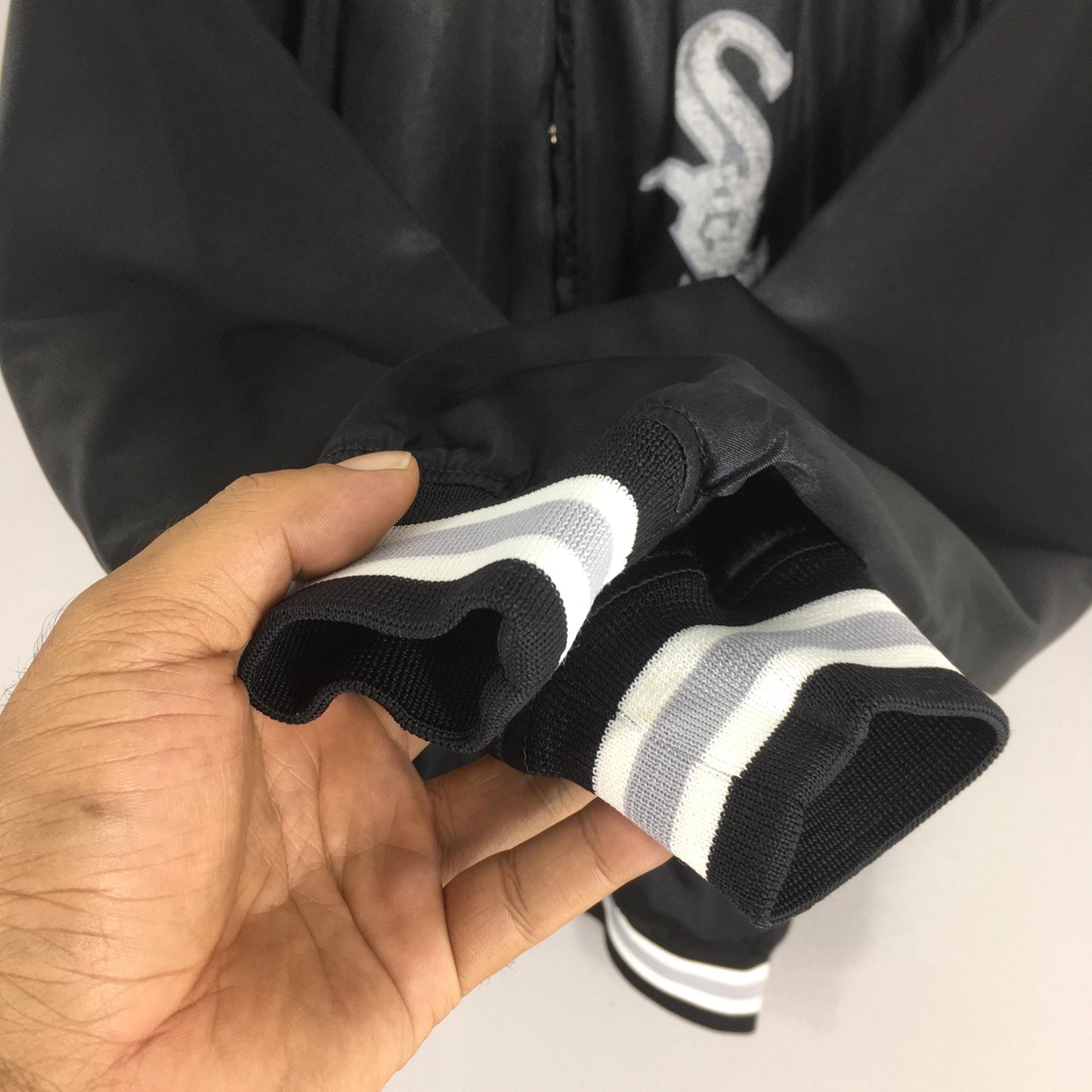 Chicago White Sox Black Varsity Jacket Large