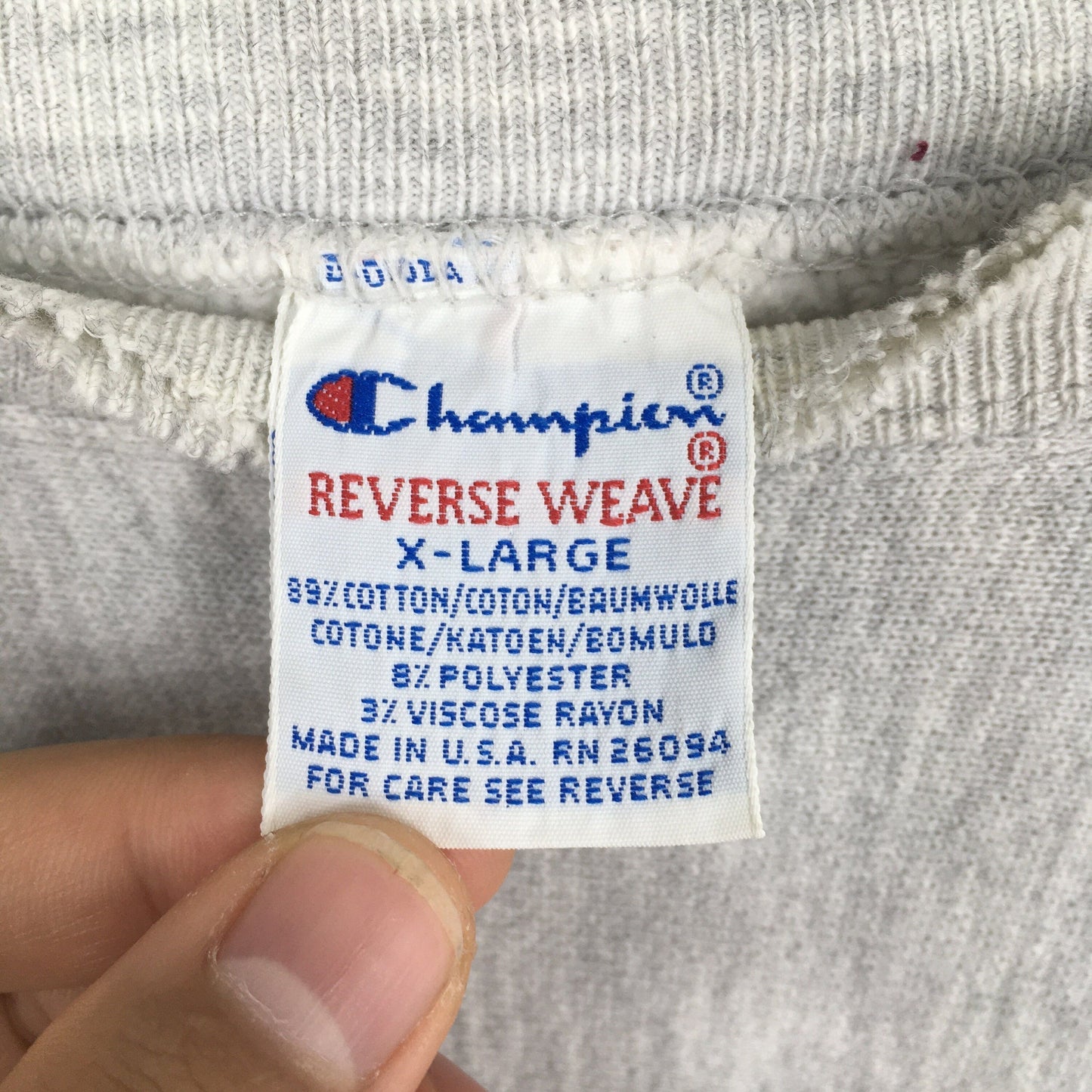 Reverse Weave Champion College Criminal Justice Crewneck XL