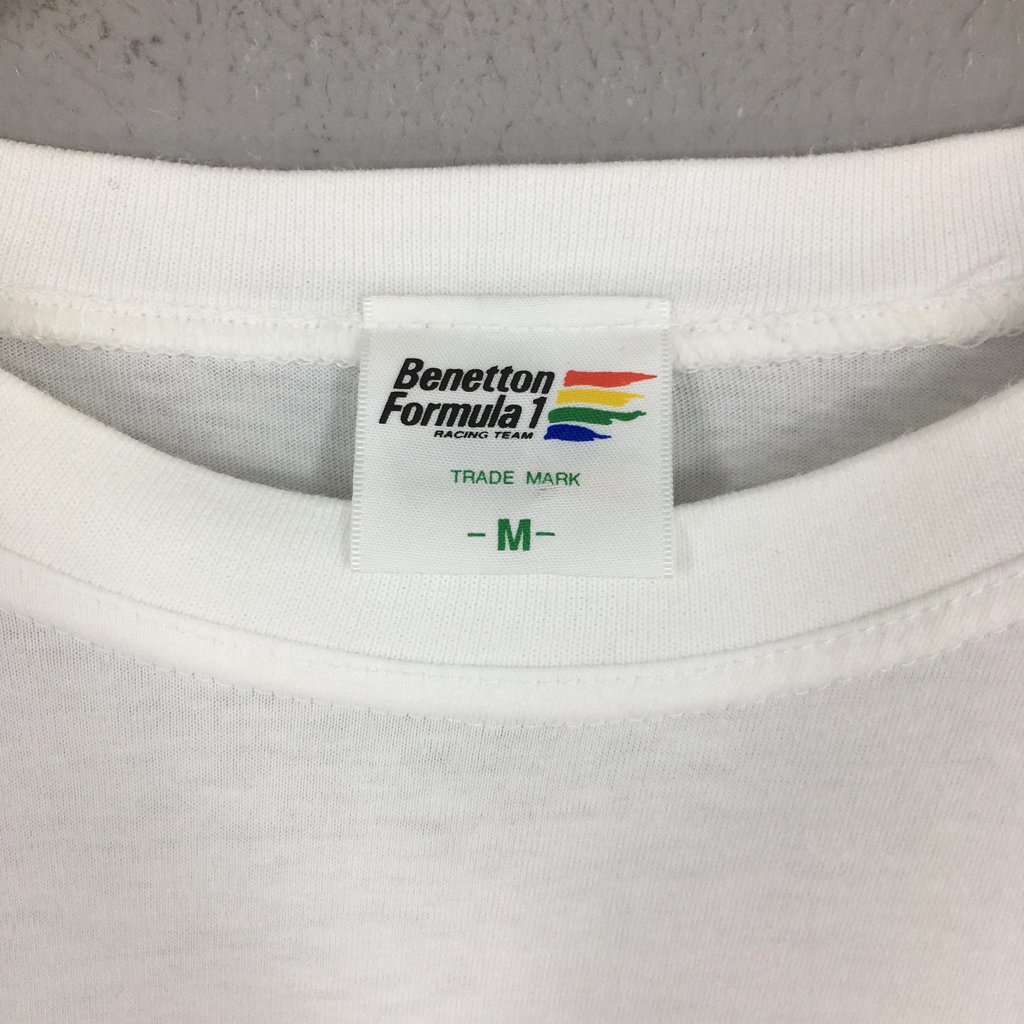 Benetton Formula 1 White T shirt Medium