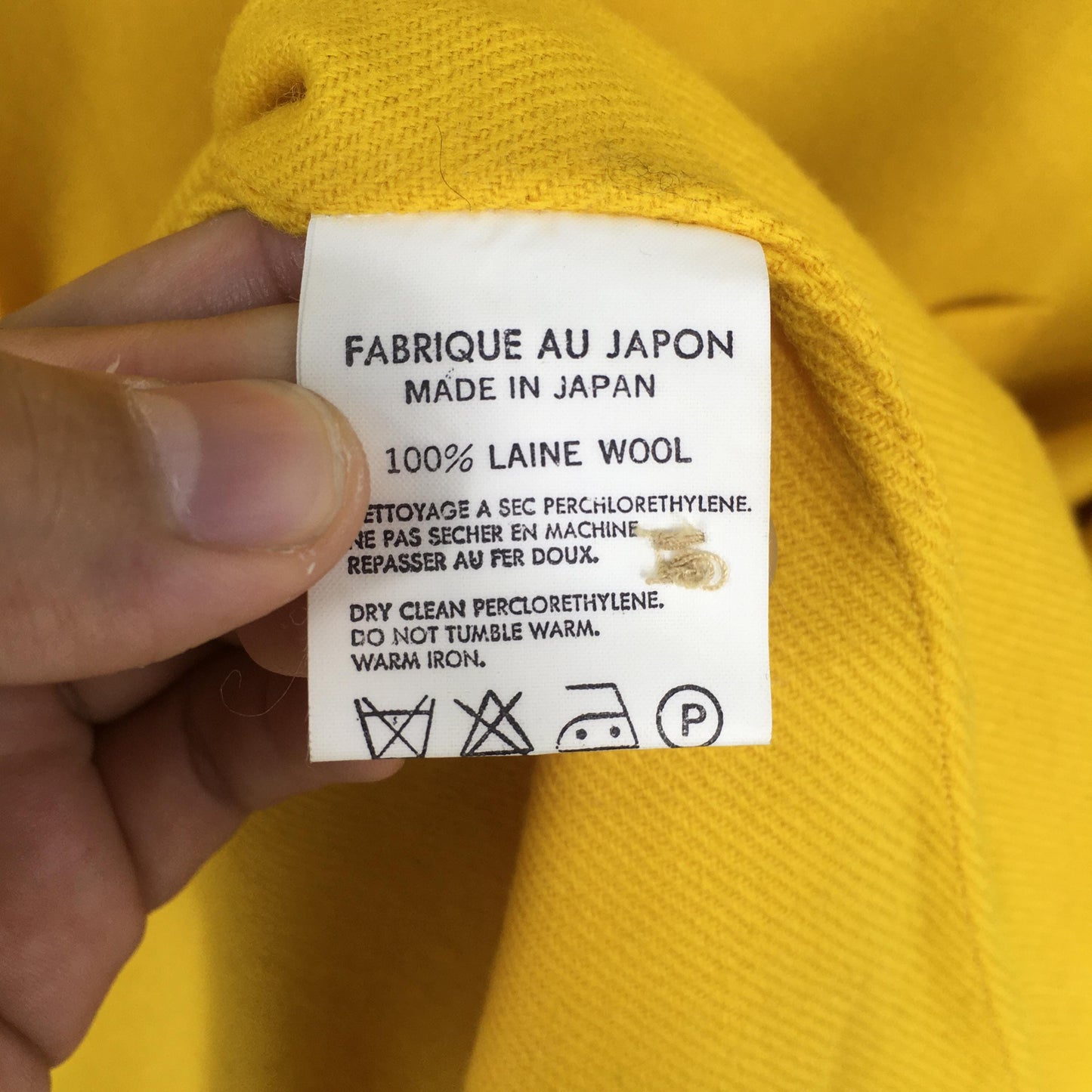 Ys For Men Yohji Yamamoto Laine Wool Shirt XLarge