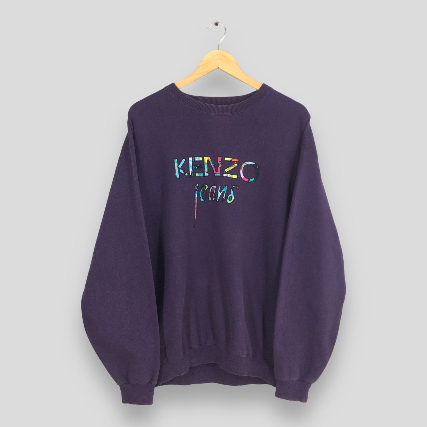 Kenzo Jeans Purple Sweatshirt Large