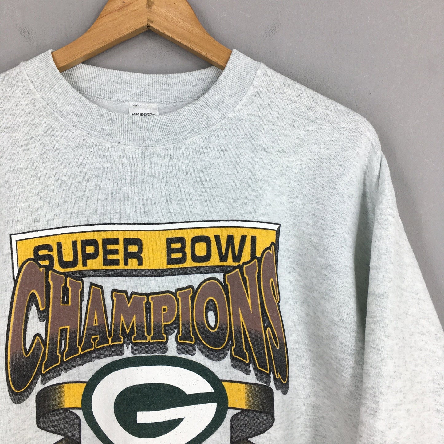 Green Bay Packers Nfl White Sweatshirt Large