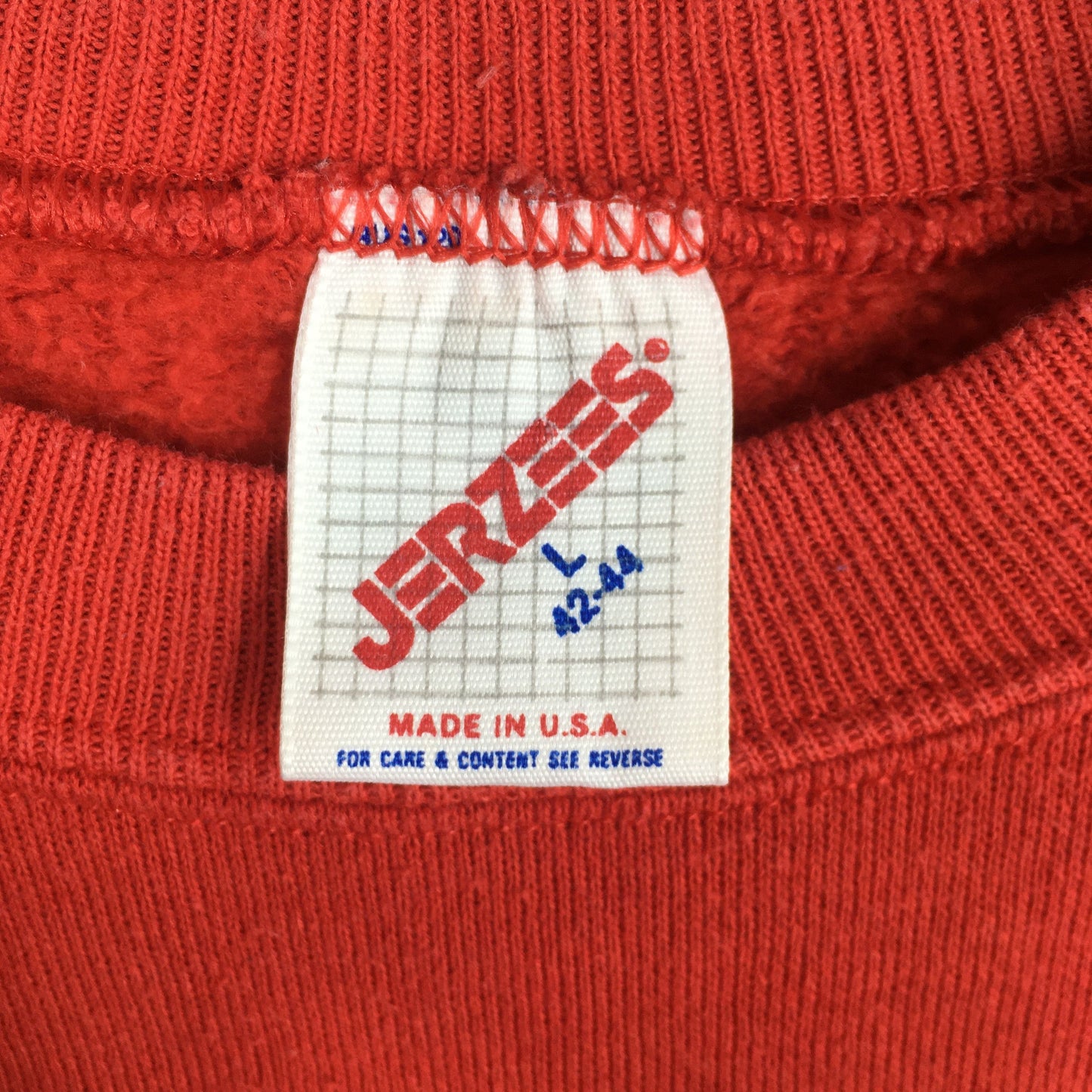 Jerzees Usa Plain Red Sweatshirt Large