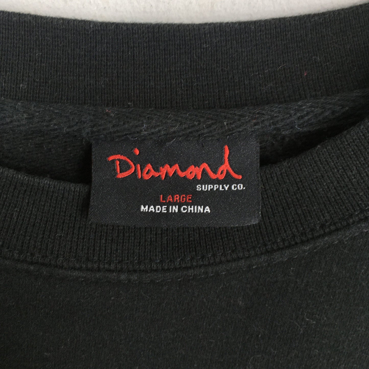 Diamond Supply Co Black Sweater Large