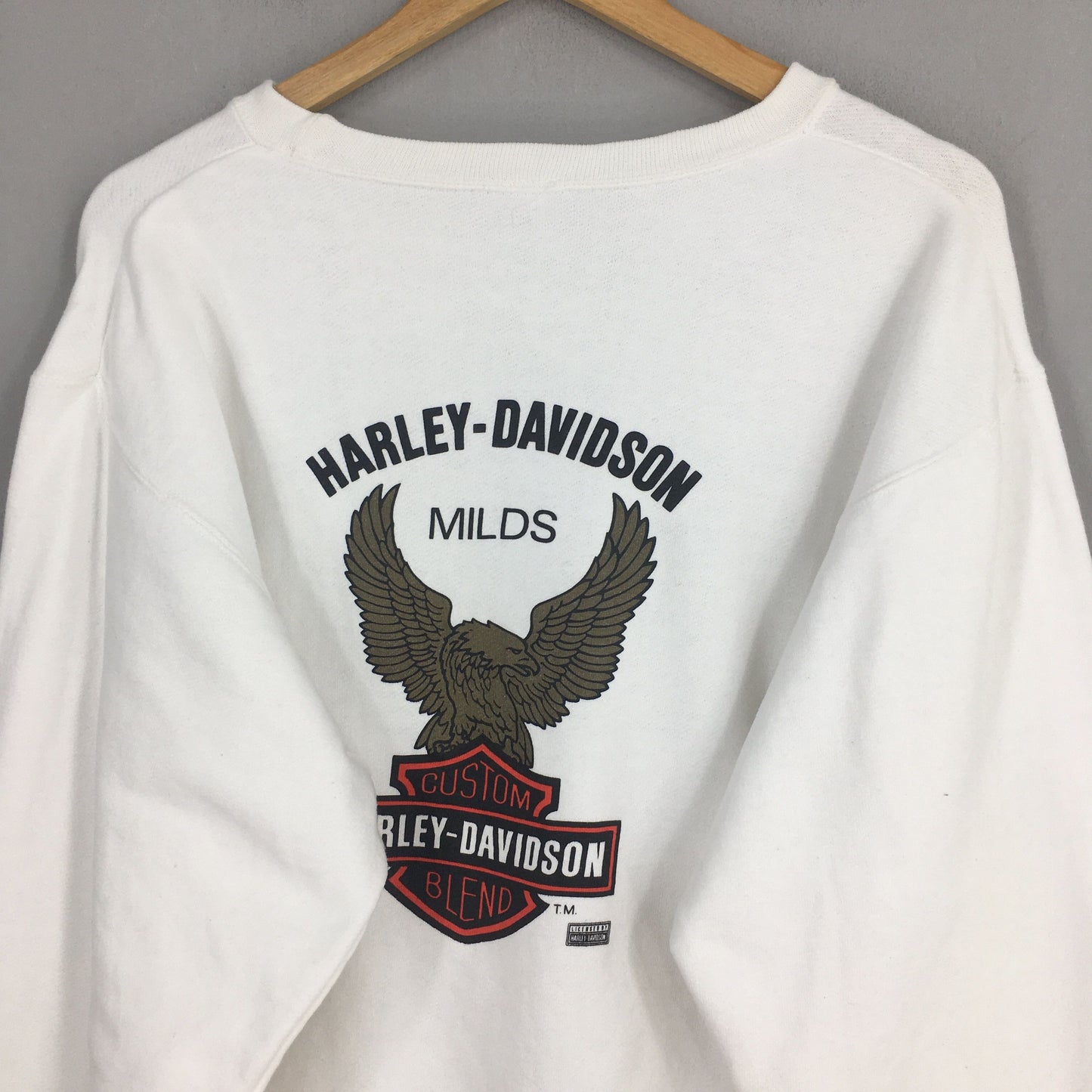 Harley Davidson Milds Motorcycles Eagles Sweatshirt Medium