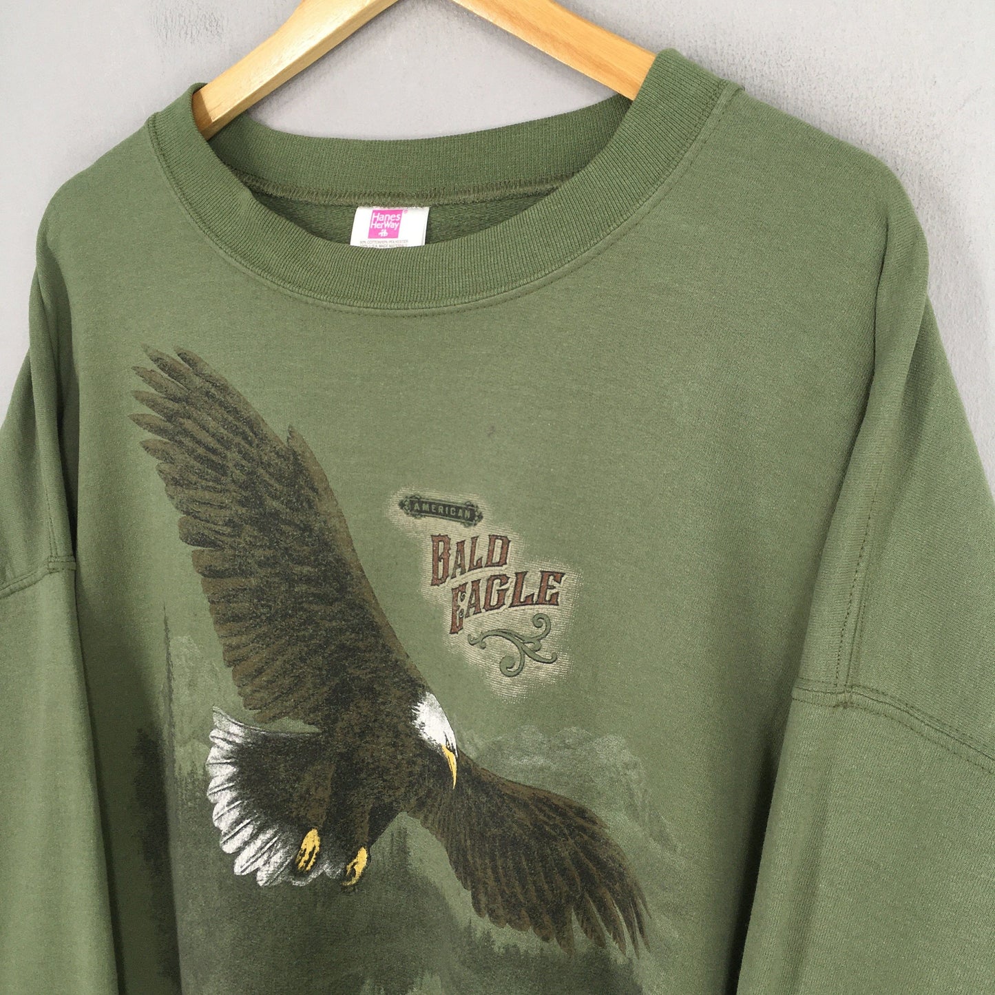 Alaska Bald Eagles Green Sweatshirt XXLarge