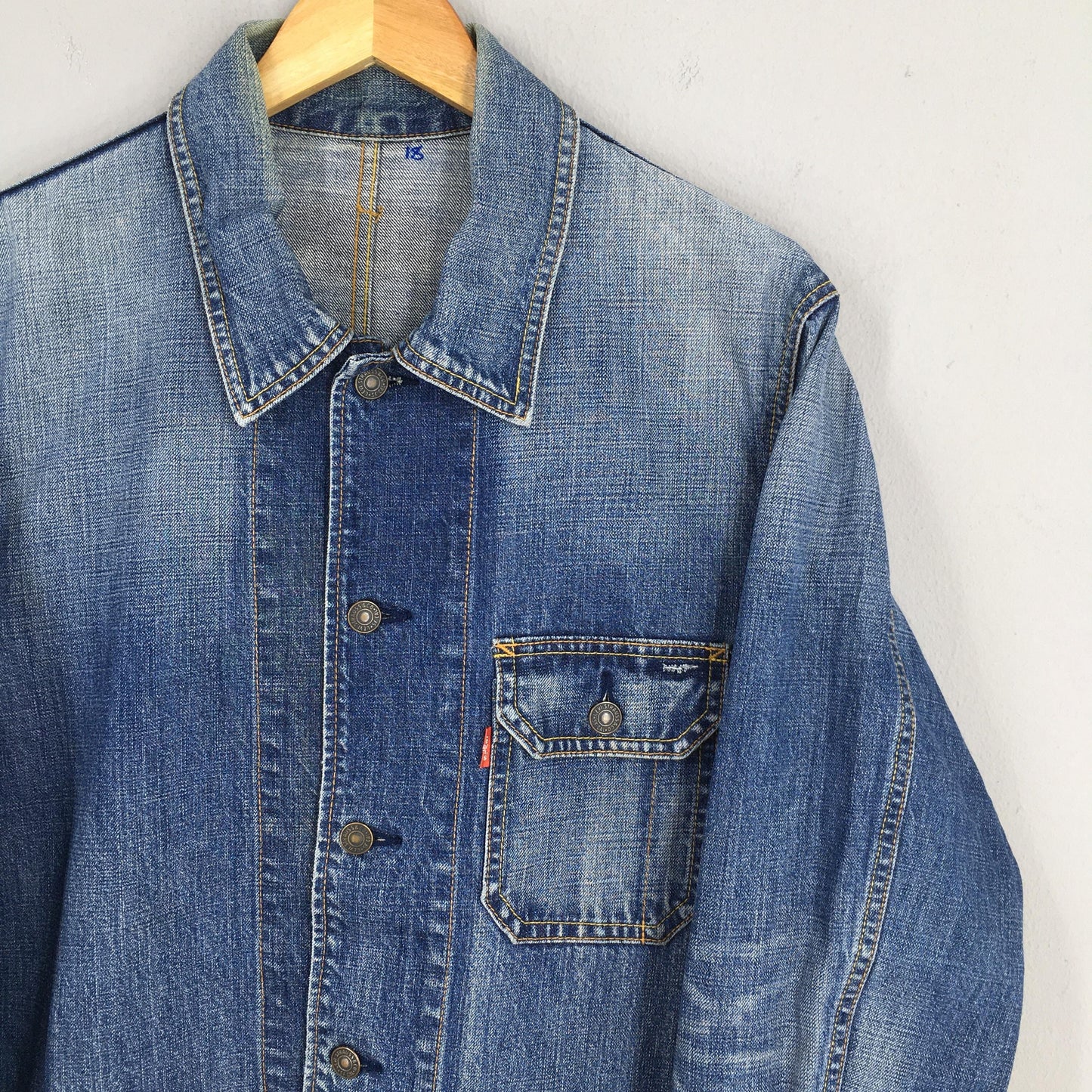 Levi's Workers Denim Blue Workwear Jacket XLarge