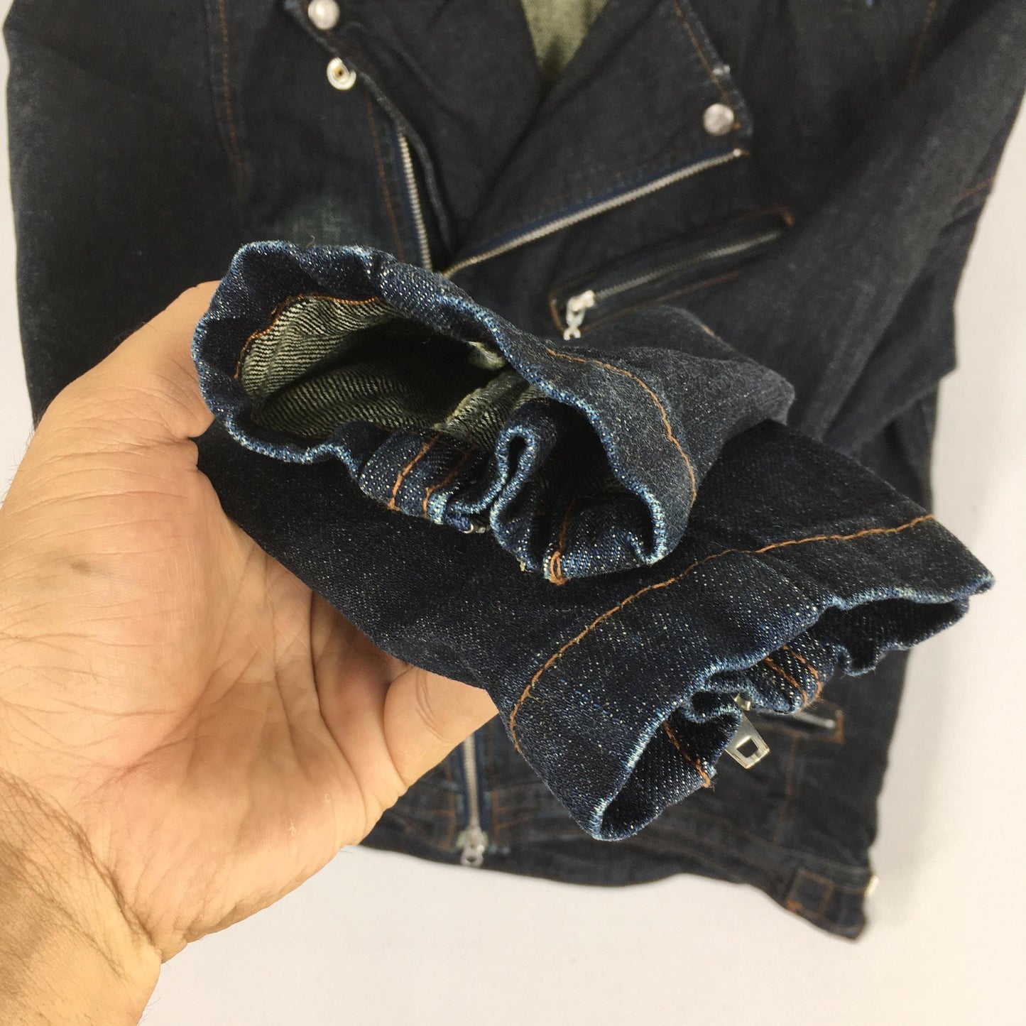 Japanese Jackrose Rolling Stones Double Collar Denim Jacket Medium