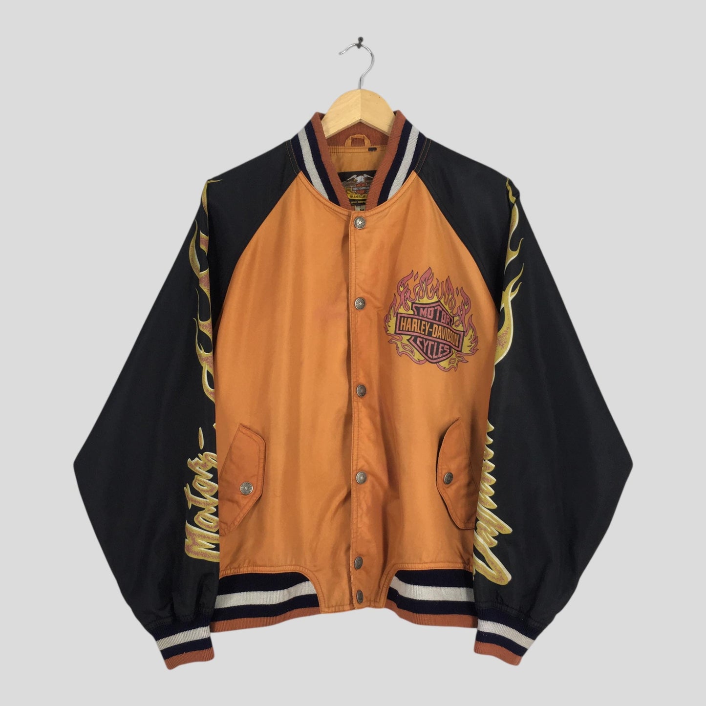 Harley Davidson Motorcycle Daytona Varsity Jacket Medium