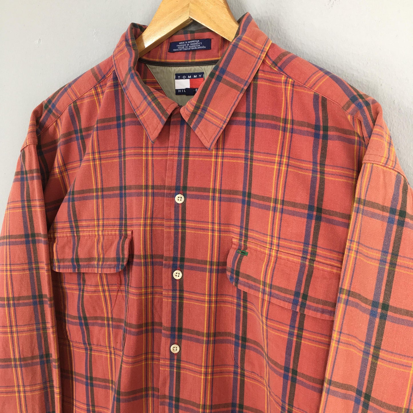 Tommy Hilfiger Plaid Oxfords XLarge