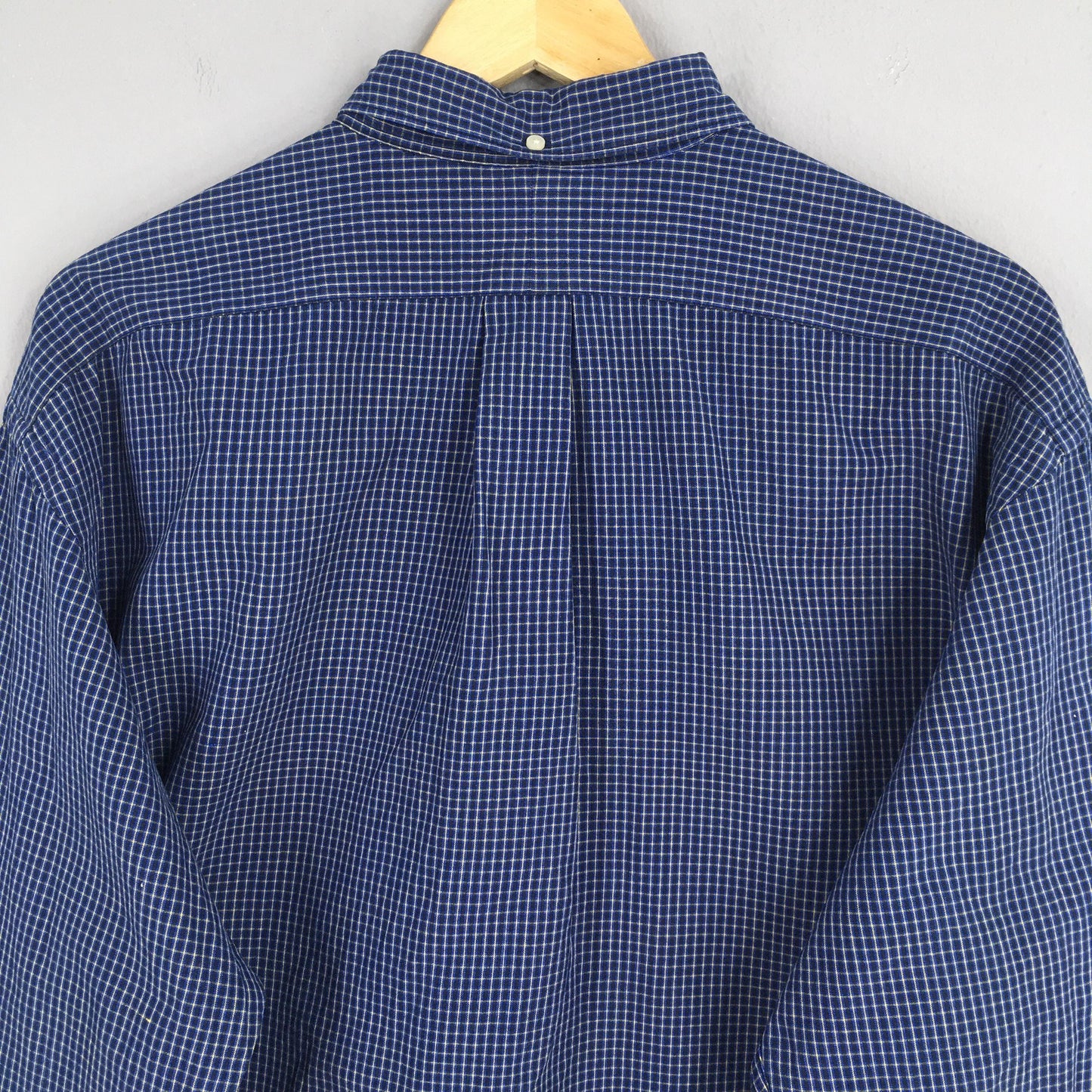 Polo Ralph Lauren Checkered Blue Flannel Shirt Large